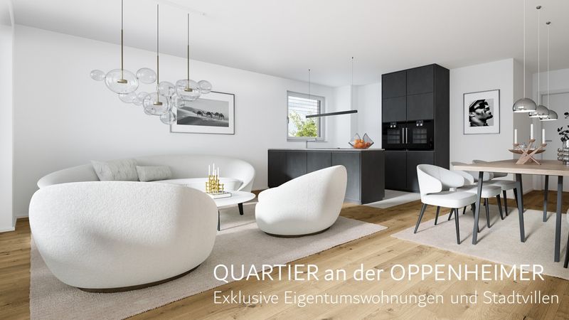 Exklusive 4-Zimmerwohnung mit Sonnenterrasse und Privatgarten im QUARTIER an der OPPENHEIMER